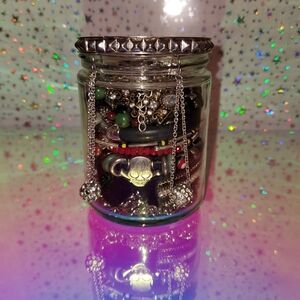 Goth themed jewelry jar